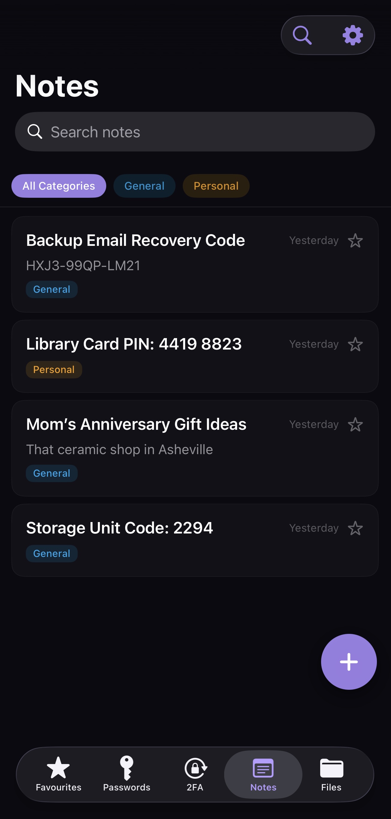 Decoy vault — notes