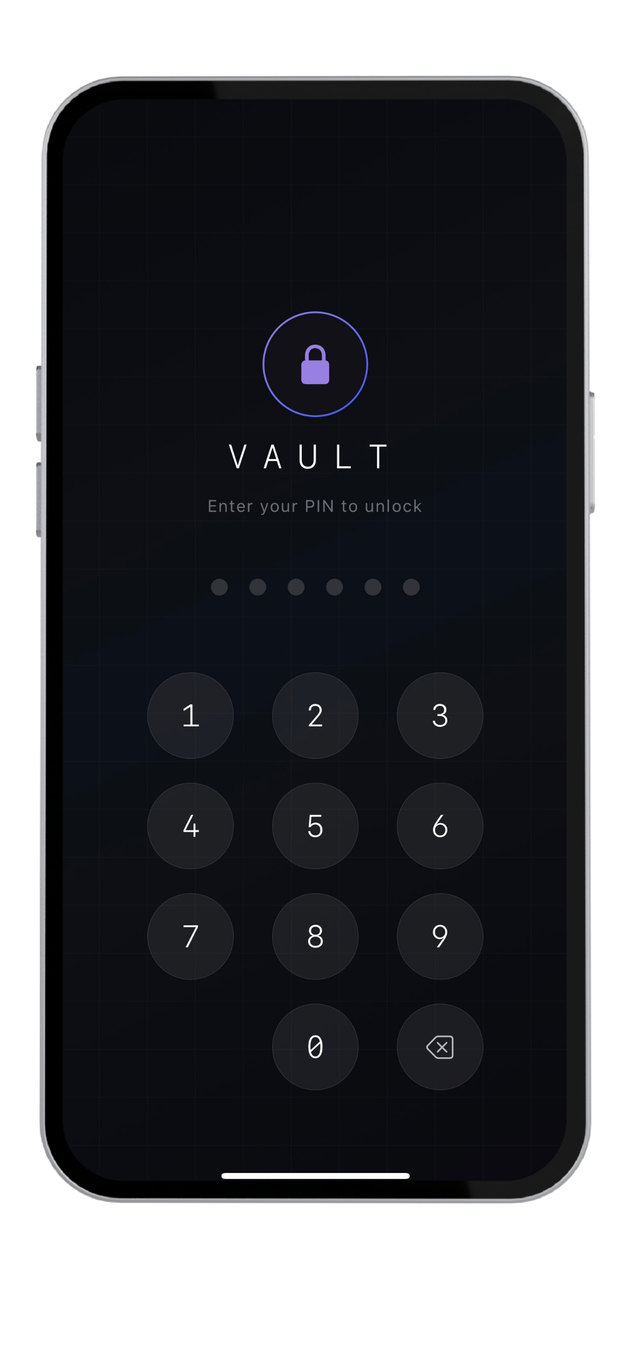 Krypt PIN unlock